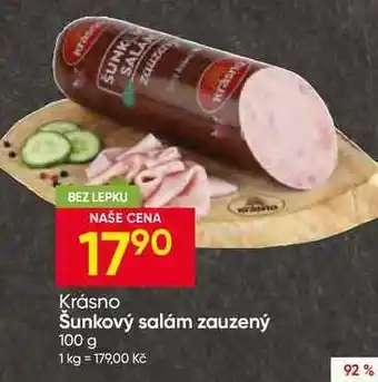 Hruška Krásno Šunkový salám zauzený nabídka