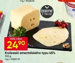 Hruška Krolewski ementálského typu 45% nabídka