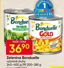 Hruška Bonduelle Zelenina vybrané druhy 340-400 g/PP 200-285 g nabídka