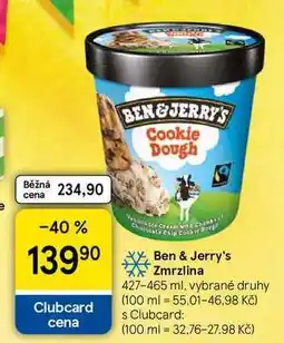 Tesco Ben & Jerry's Zmrzlina nabídka