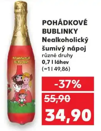 Kaufland POHÁDKOVÉ BUBLINKY Nealkoholický šumivý nápoj nabídka