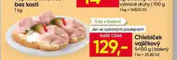 Hruška Chlebíček vajíčkový 5× nabídka