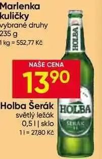 Hruška Holba Šerák světlý ležák nabídka