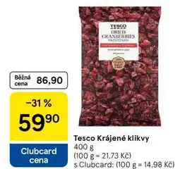 Tesco Tesco Krájené klikvy nabídka