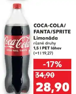 Kaufland COCA-COLA/ FANTA/SPRITE Limonáda nabídka