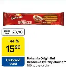 Tesco Bohemia Originální Hradecké Tyčinky dlouhé, 100 g, dva druhy nabídka