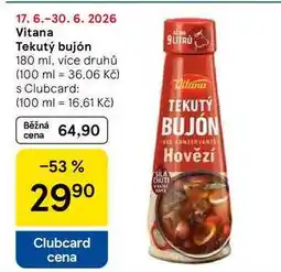 Tesco Vitana Tekutý bujón, 180 ml, více druhů nabídka
