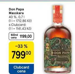 Tesco Don Papa Masskara 40 % nabídka