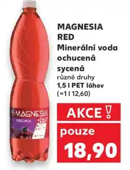 Kaufland MAGNESIA RED Minerální voda ochucená sycená nabídka