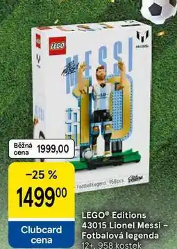 Tesco LEGO Editions 43015 Lionel Messi - Fotbalová legenda 12+, 958 kostek nabídka