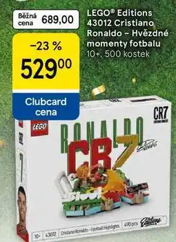 Tesco LEGO Editions 43012 Cristiano Ronaldo - Hvězdné momenty fotbalu 10+, 500 kostek nabídka