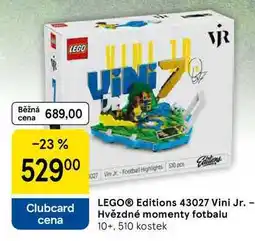 Tesco LEGO Editions 43027 Vini Jr. - Hvězdné momenty fotbalu 10+. 510 kostek nabídka