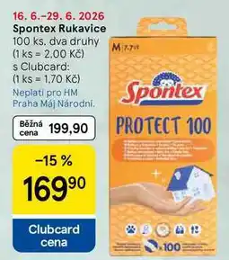 Tesco Spontex Rukavice, 100 ks. dva druhy nabídka