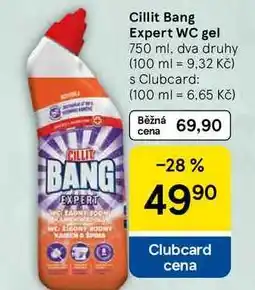 Tesco Cillit Bang Expert WC gel, 750 ml, dva druhy nabídka