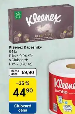 Tesco Kleenex Kapesníky, 64 ks nabídka