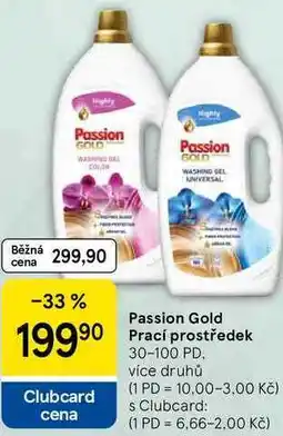 Tesco Passion Gold Prací prostředek, 30-100 PD nabídka