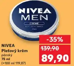 Kaufland NIVEA Pleťový krém pánský nabídka