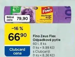 Tesco Fino Zeus Flex Odpadkové pytle, 60 l, 8 ks nabídka