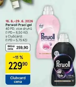Tesco Perwoll Prací gel, 40 PD, více druhů nabídka