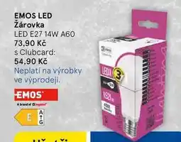 Tesco EMOS LED Žárovka LED E27 14W A60 nabídka