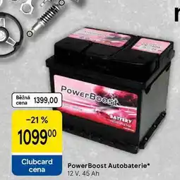 Tesco PowerBoost Autobaterie, 12 V, 45 Ah nabídka