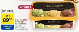 Tesco Carte d'Or Trio zmrzlina nabídka