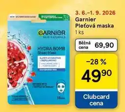 Tesco Garnier Pleťová maska, 1 ks nabídka