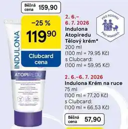 Tesco Indulona Atopiredu Tělový krém nabídka