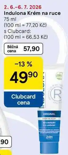 Tesco Indulona krém na ruce nabídka