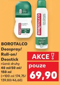 Kaufland BOROTALCO Deospray/ Roll-on/ Deostick nabídka