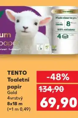 Kaufland TENTO Toaletní papír Gold nabídka