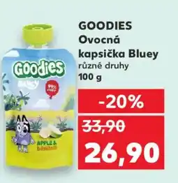Kaufland GOODIES Ovocná kapsička Bluey nabídka