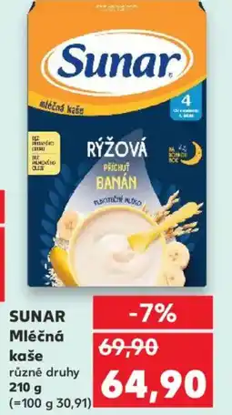 Kaufland SUNAR Mléčná kaše nabídka