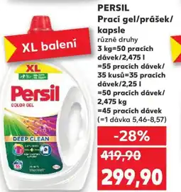 Kaufland PERSIL Prací gel/prášek/ kapsle nabídka