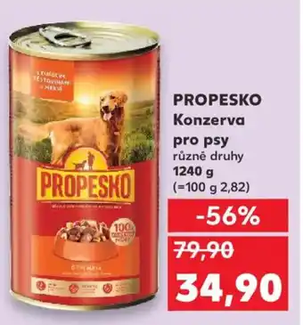 Kaufland PROPESKO Konzerva pro psy nabídka