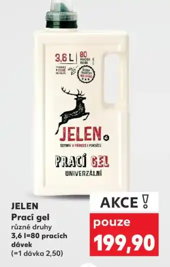 Kaufland JELEN Prací gel nabídka