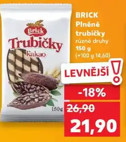 Kaufland BRICK Plněné trubičky nabídka