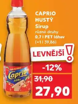Kaufland CAPRIO HUSTÝ Sirup nabídka