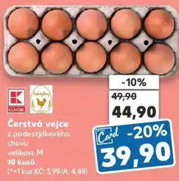 Kaufland Čerstvá vejce nabídka