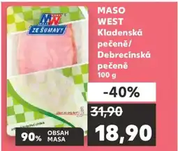 Kaufland MASO WEST Kladenská pečeně/ Debrecínská pečeně nabídka