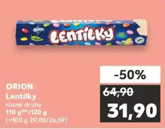 Kaufland ORION Lentilky nabídka