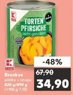 Kaufland Broskve nabídka