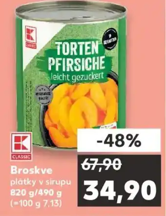 Kaufland Broskve nabídka