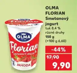 Kaufland OLMA FLORIAN Smetanový jogurt tuk 8,4% nabídka