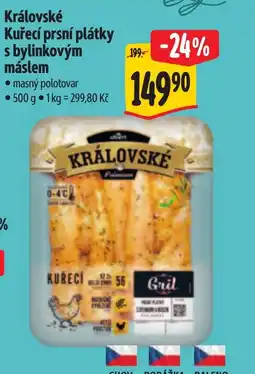 Albert Královské Kuřecí prsní plátky s bylinkovým máslem nabídka