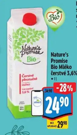 Albert Nature's Promise Bio Mléko čerstvé 3,6% nabídka