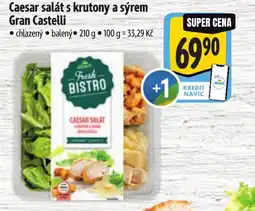 Albert Caesar salát s krutony a sýrem Gran Castelli nabídka
