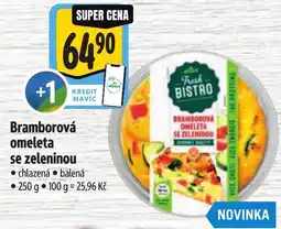 Albert Bramborová omeleta se zeleninou nabídka