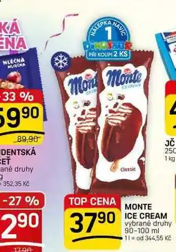 Flop MONTE ICE CREAM vybrané druhy nabídka