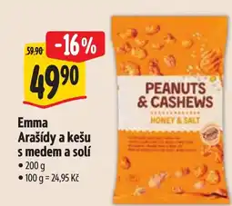Albert Emma Arašídy a kešu s medem a solí nabídka